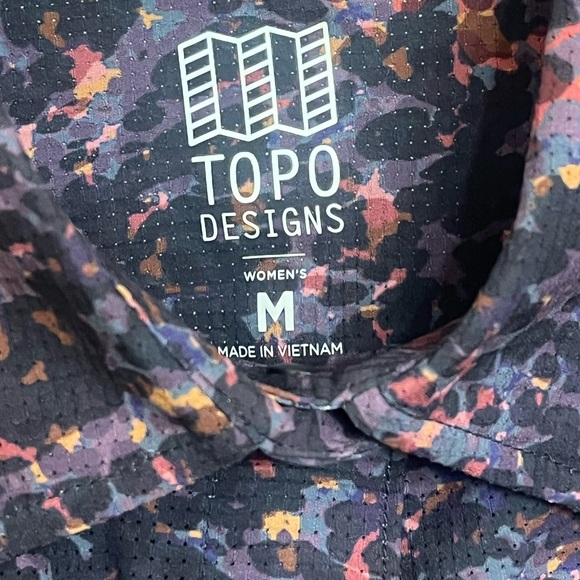 NWT Topo Designs RARE Women’s Retro River Shirt Black/Purple Meteor - Size M - Picture 8 of 16